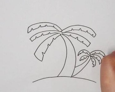 椰子树简笔怎么画简单