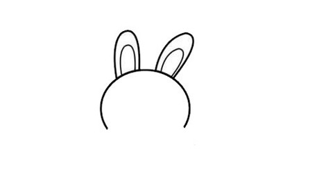 兔子萝卜简笔画儿童画