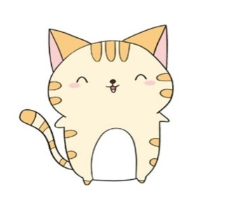 可爱小猫简笔画可爱简单儿童画