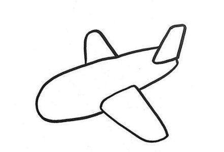 飞机简笔画儿童画步骤图教程