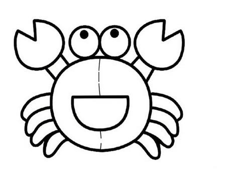 八种卡通小螃蟹简笔画的画法