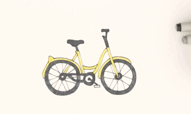 如何畫彩色自行車簡筆畫(自行車簡筆畫)